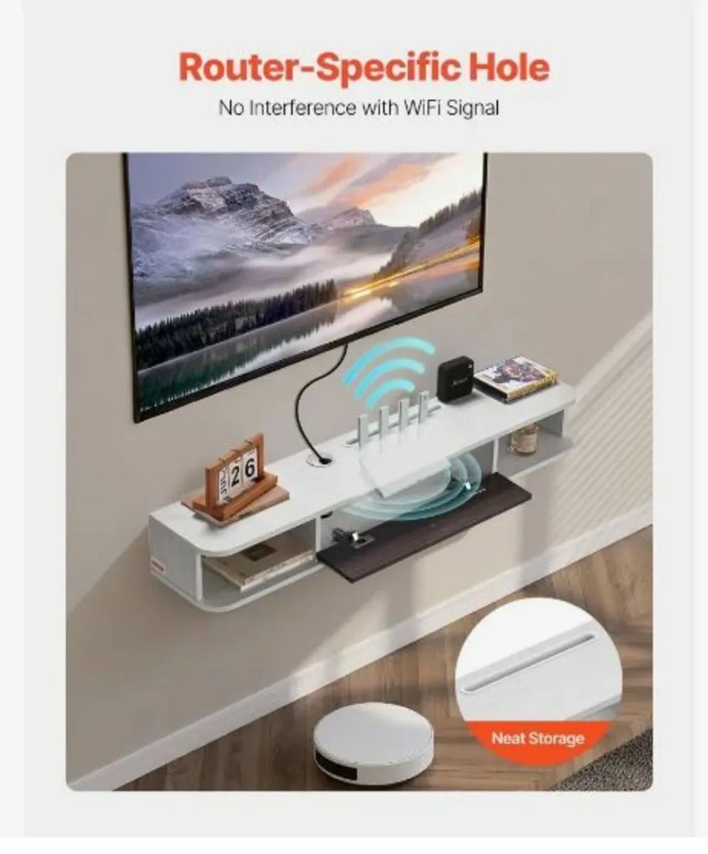 Floating TV Stand, 47 in Wall Mount - Image 3