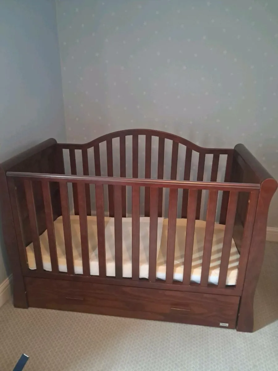 Solid Wood Cot with Storage - Image 1