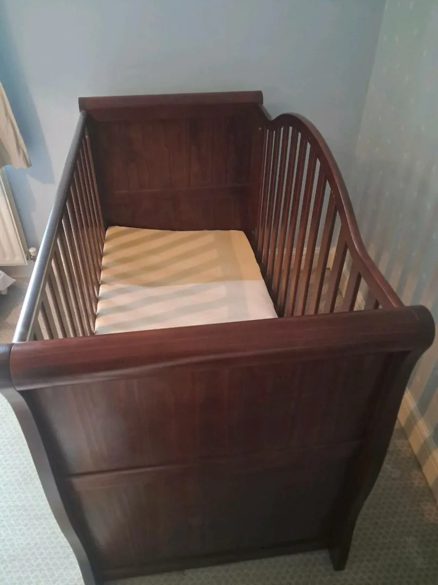 Solid Wood Cot with Storage - Image 2