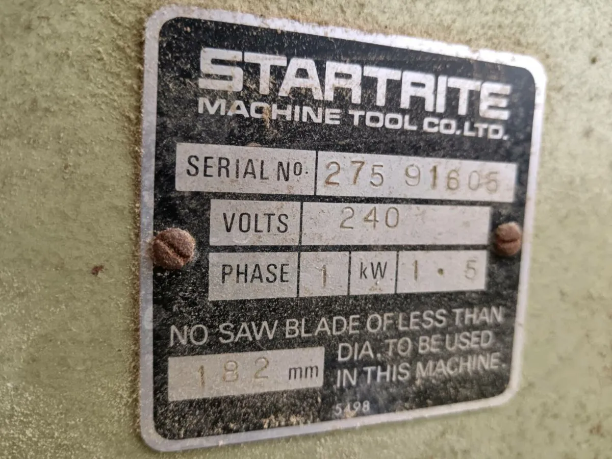 Startrite Table Saw - Image 2