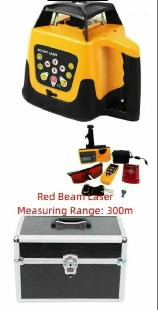 Rotary Laser Level 500m – Red Beam Self-Leveling - Image 4