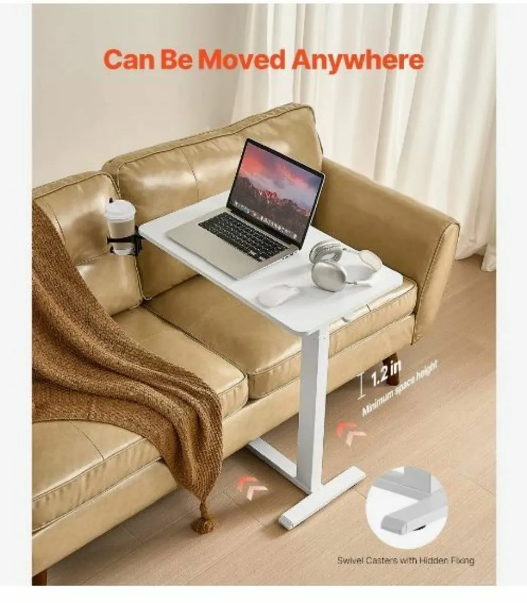 Overbed Table, Mobile Bed Side Table - Image 3