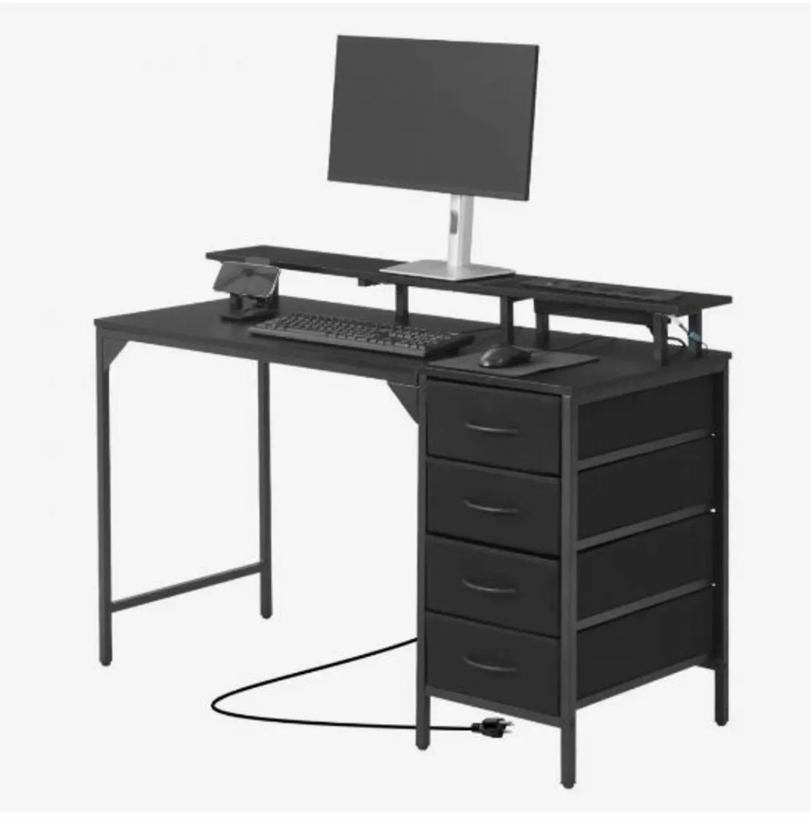 120 cm Computer Desk with Smart LED Lights - Image 4