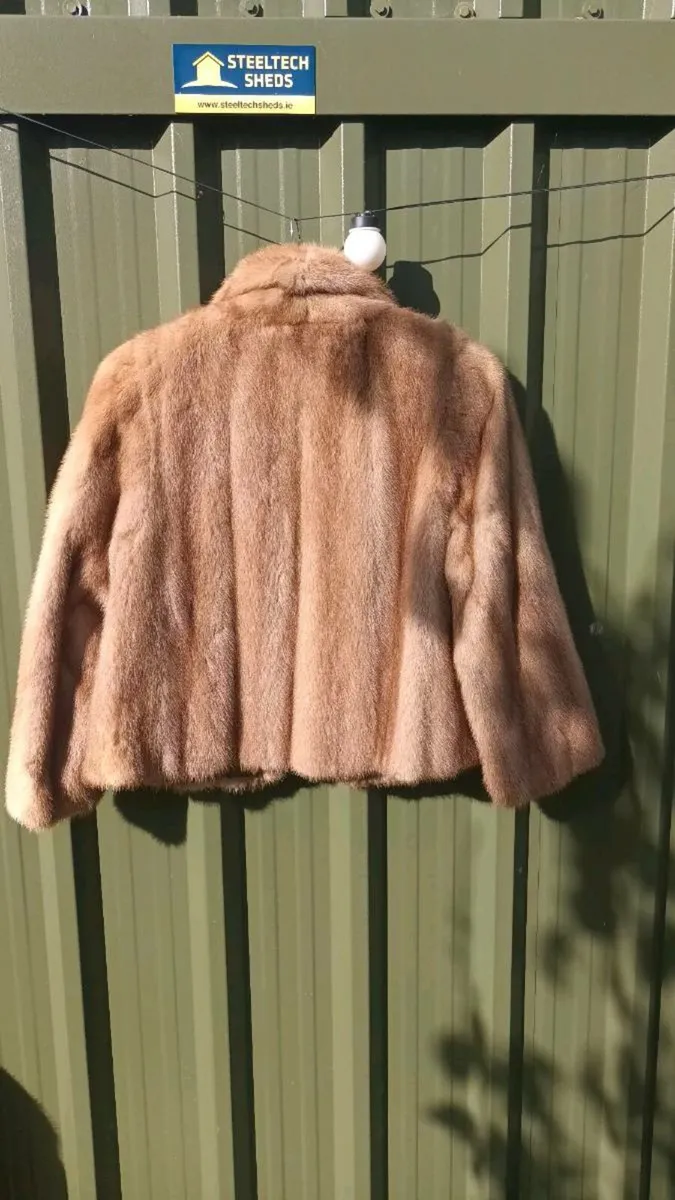 70s mink jacket, Vard of Dublin, sz small - Image 2