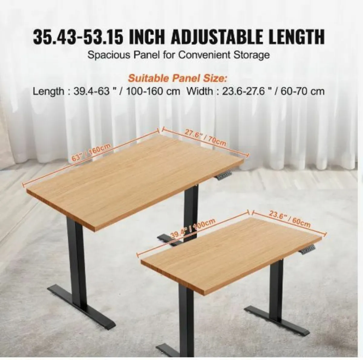 Electric Standing Desk Frame Adjustable 70-117 cm - Image 4