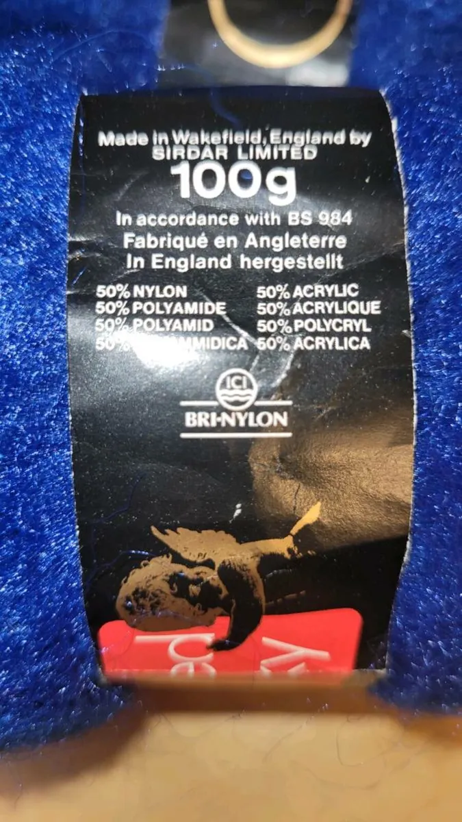 Navy yarn wool - Image 4