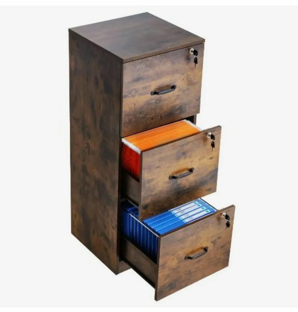 3 Drawer File Cabinet with Lock - Image 1