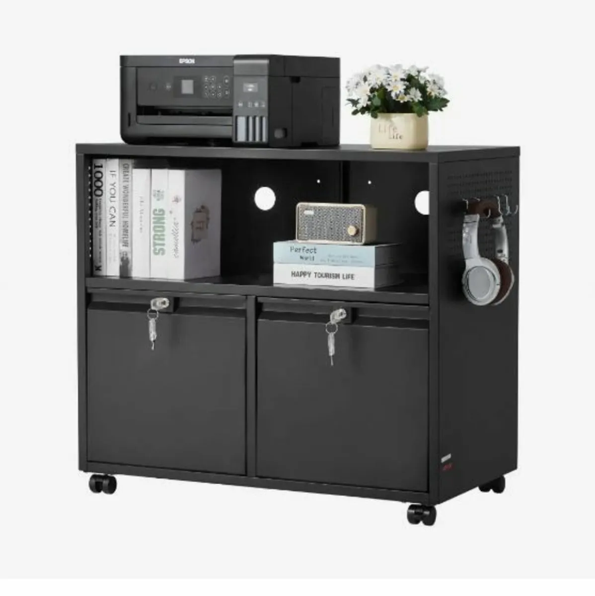 2 Drawers Metal File Cabinet - Image 1