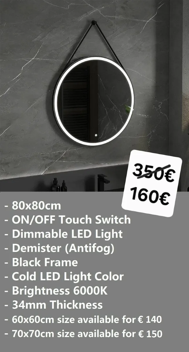 LED Bathroom Mirror - Image 1