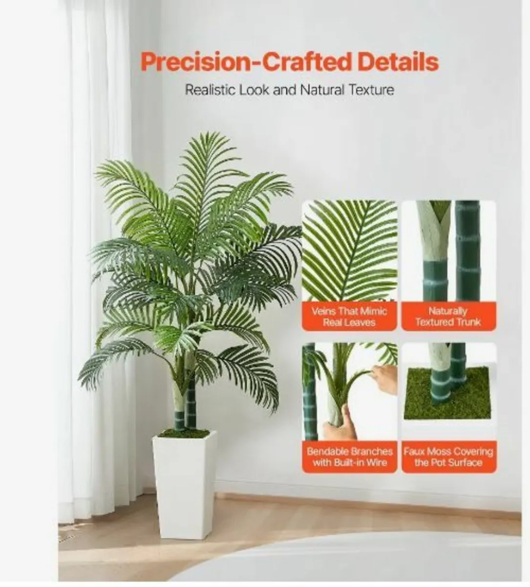 Artificial Areca Palm Tree 1524 mm - Image 2