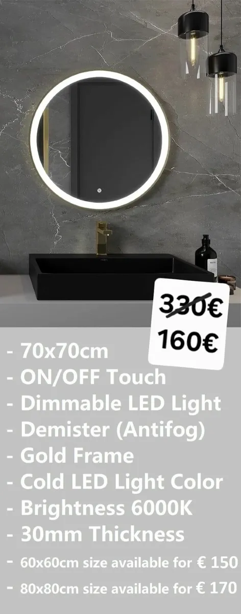 LED Bathroom Mirror - Image 1