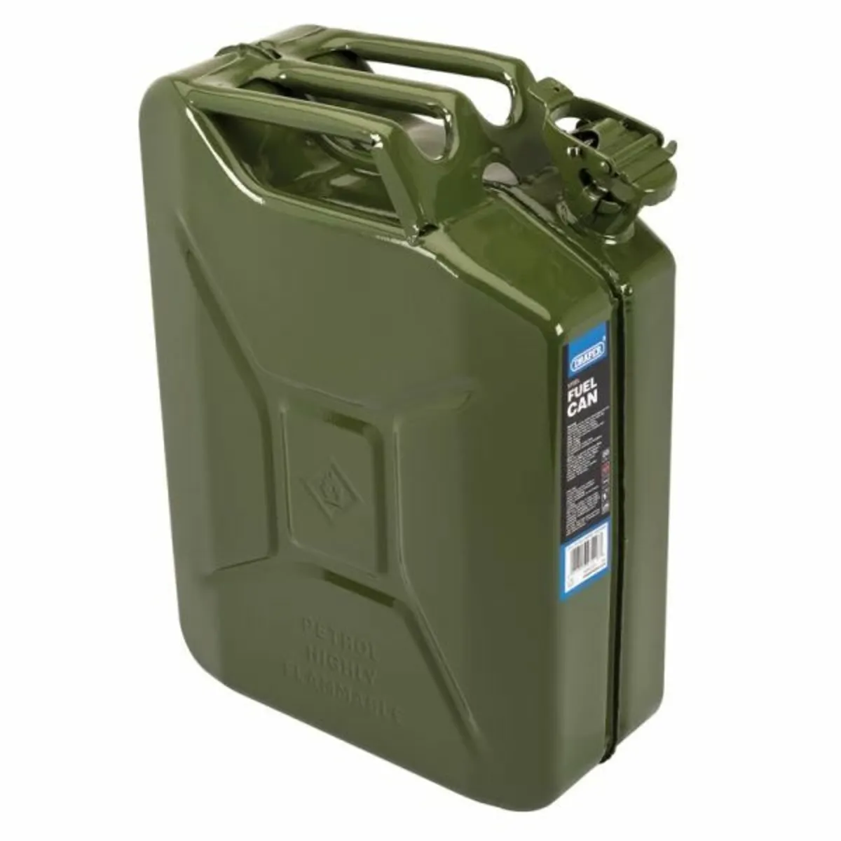 Draper BUY ONE 20L Green Steel Fuel Can And GET ON - Image 1
