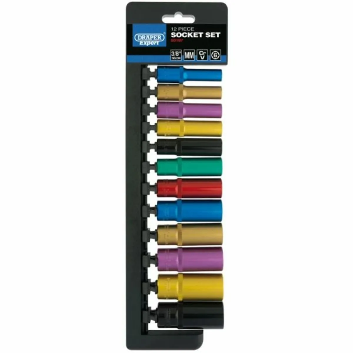Draper EXPERT 1/2", 3/8" & 1/4" Sq. Dr. Metric Col - Image 1