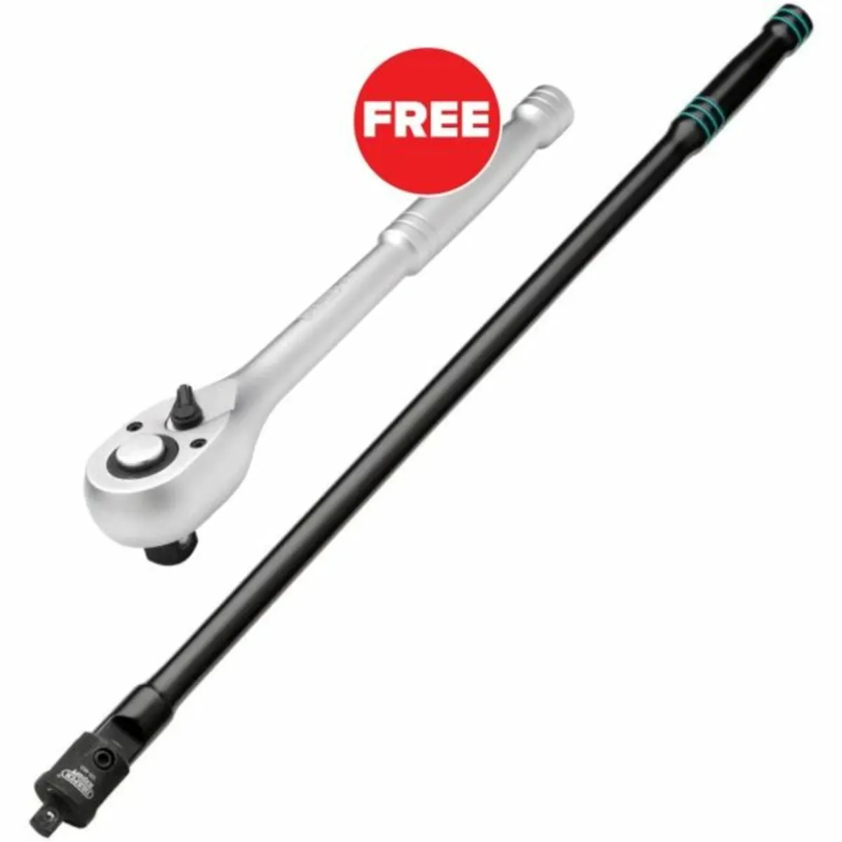 Draper BUY ONE Breaker Bar, 1/2" 600mm, Black And - Image 3