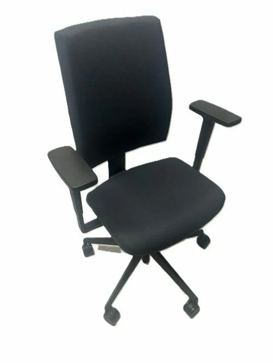 Used Black Office Chairs - Image 2