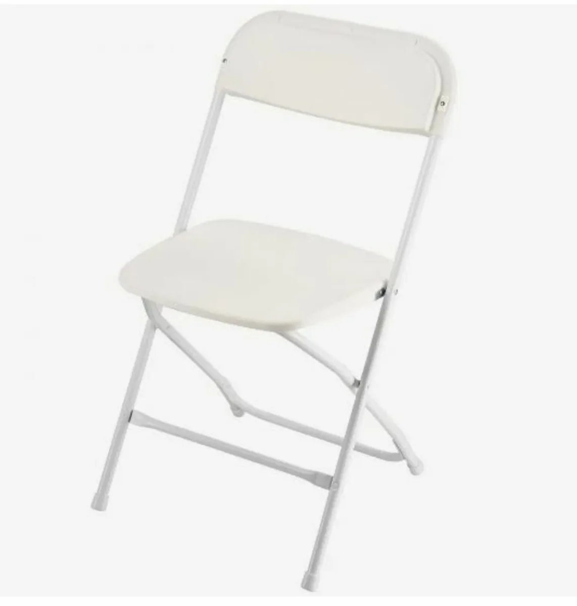 4 Pack Folding Chairs, Foldable Plastic - Image 4