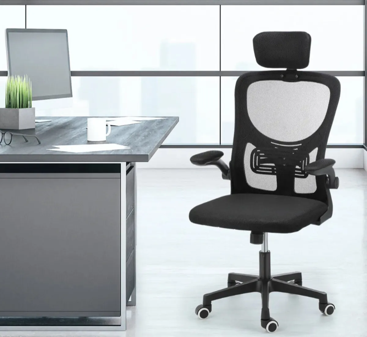 Executive Office Chair Ergonomic Mesh Swivel Chair - Image 3