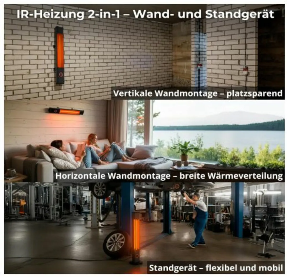 Infrared Heater 2000 W TOR Patio &Indoor Heater - Image 2