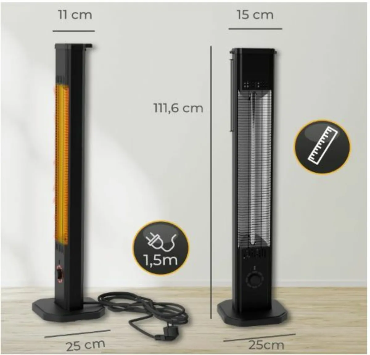 Infrared Heater 2000 W TOR Patio &Indoor Heater - Image 3