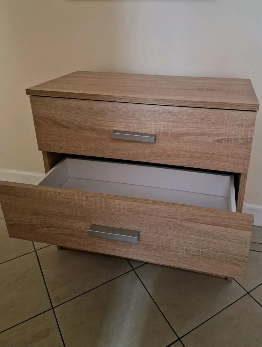 3 drawer chest TAPDRUP light oak colour - Image 1
