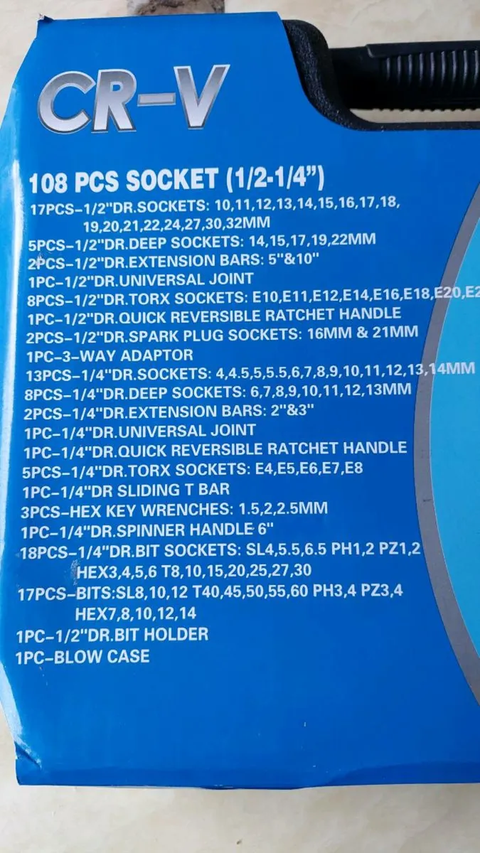 108 Piece Socket Set - Image 2