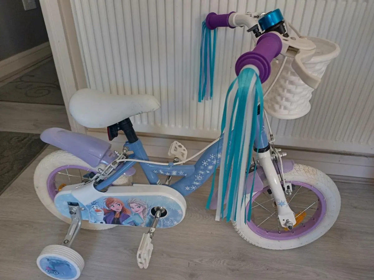 Kids Disney frozen bike size 12 inch wheels - Image 2