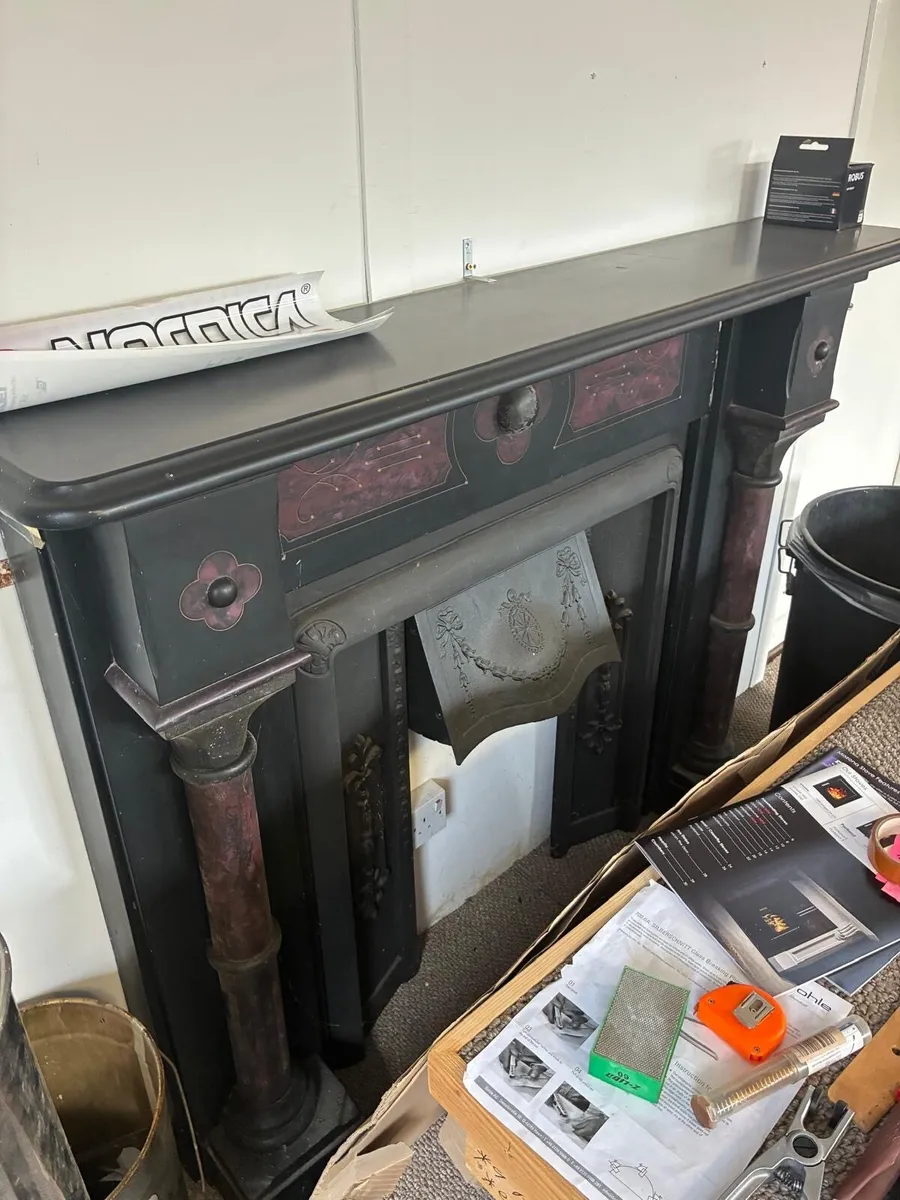 Slate fireplace