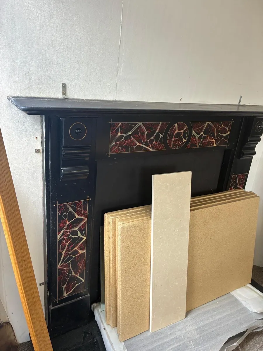 Victorian slate fireplace - Image 1