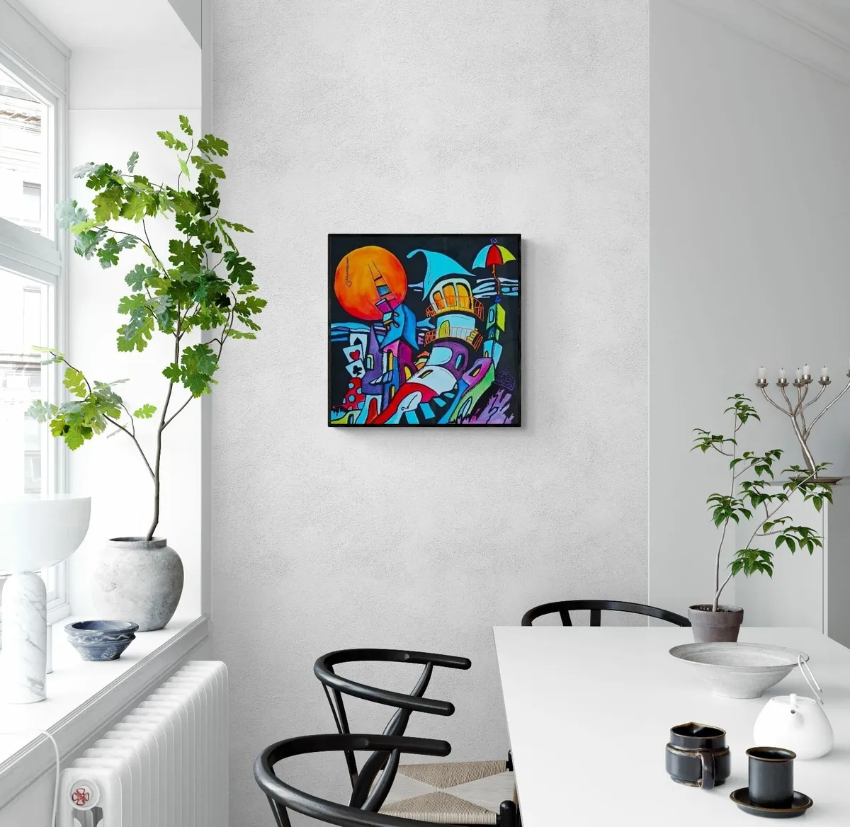Hand paint picture, acrylic painting by Strzala - Image 2