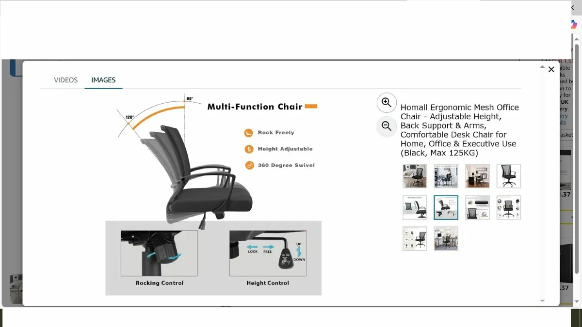 Office Chair & Desk - Image 1