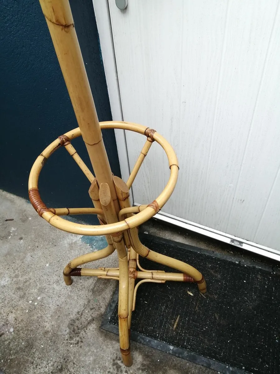 Vintage Bamboo Bentwood Coat Stand - Image 2