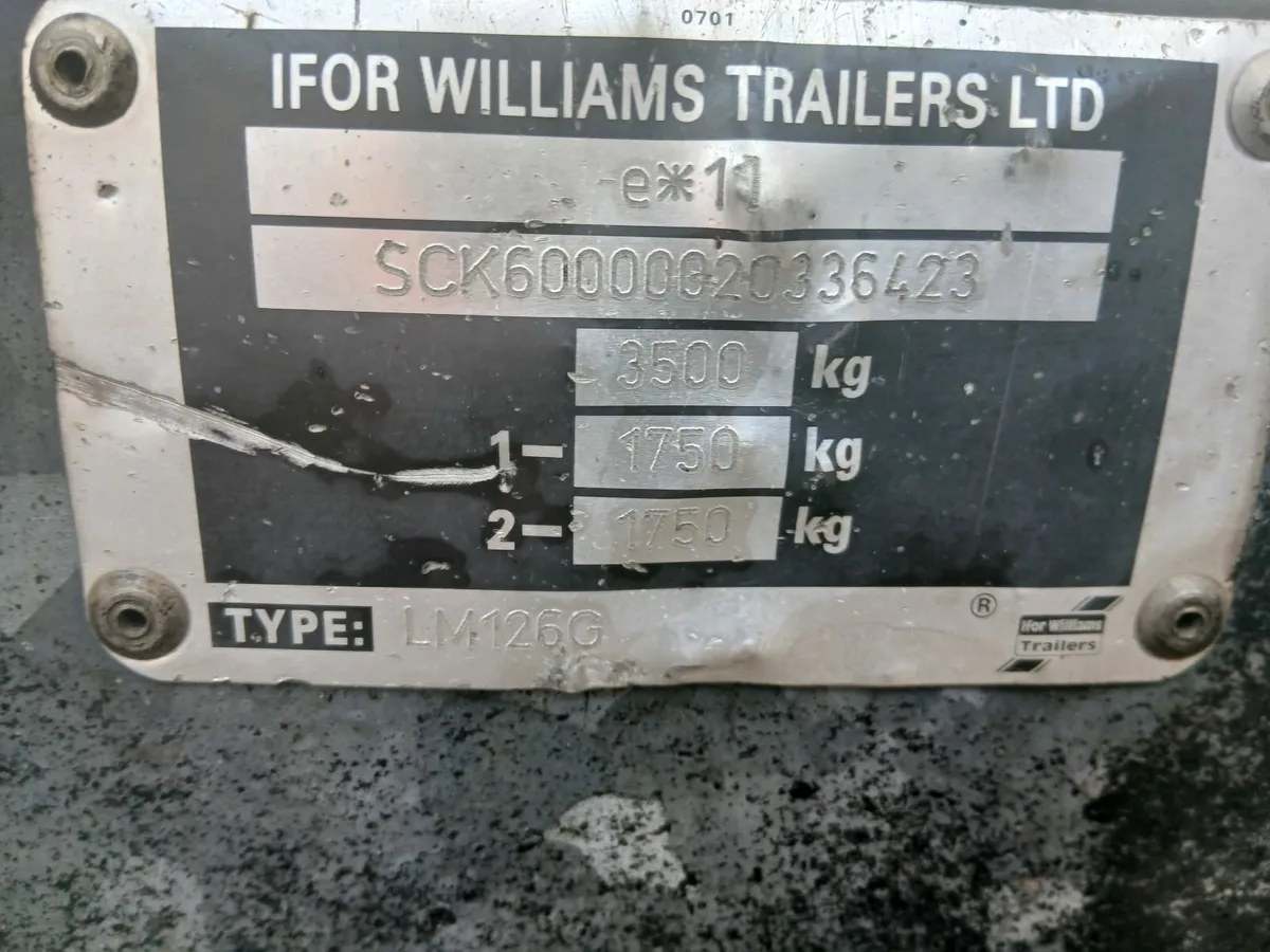 Ifor williams 12 6'6" - Image 1