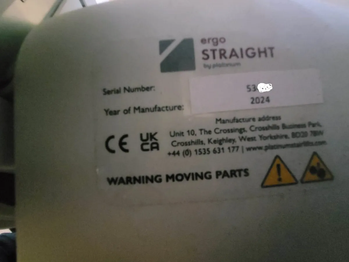 Ergo Straight Stairlift by Platinium (Still in War - Image 2