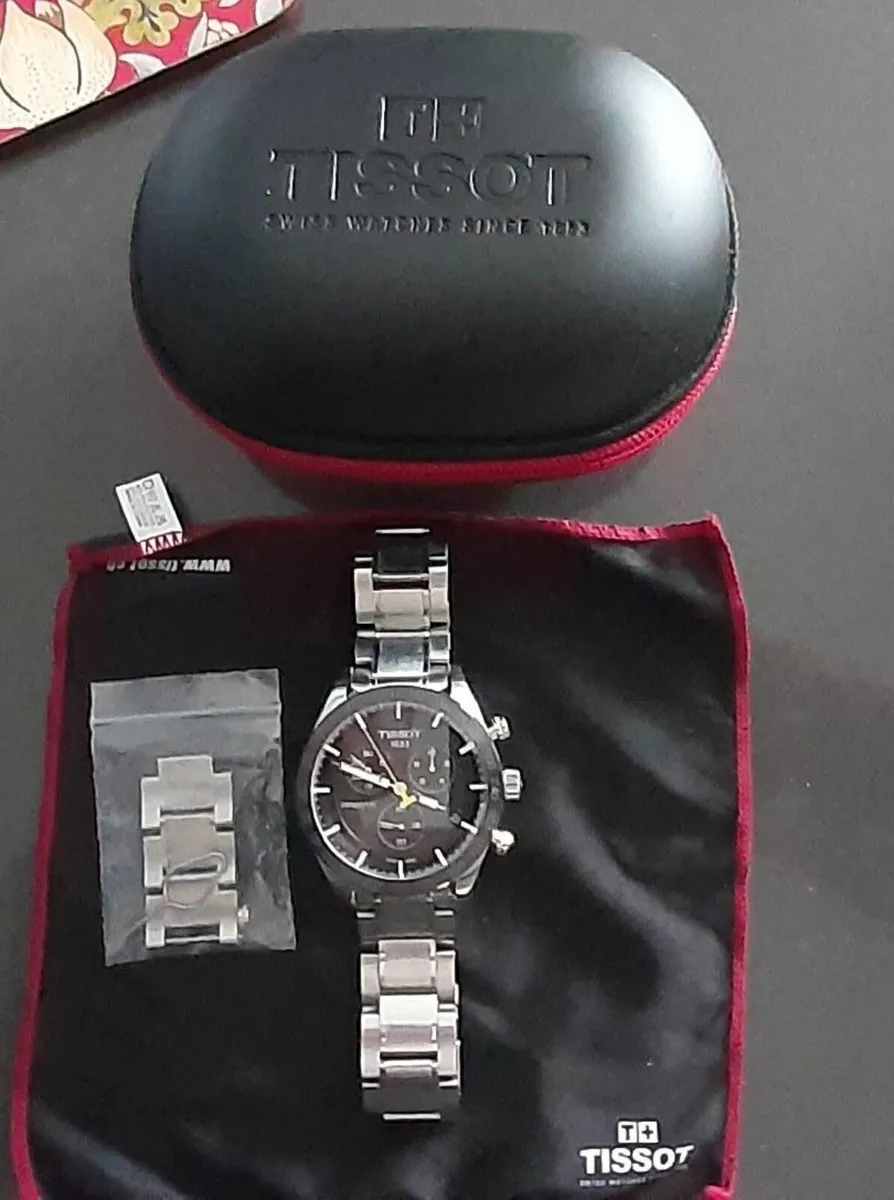 Tissot PRS516 Chronograph Men's Black Watch - Image 1