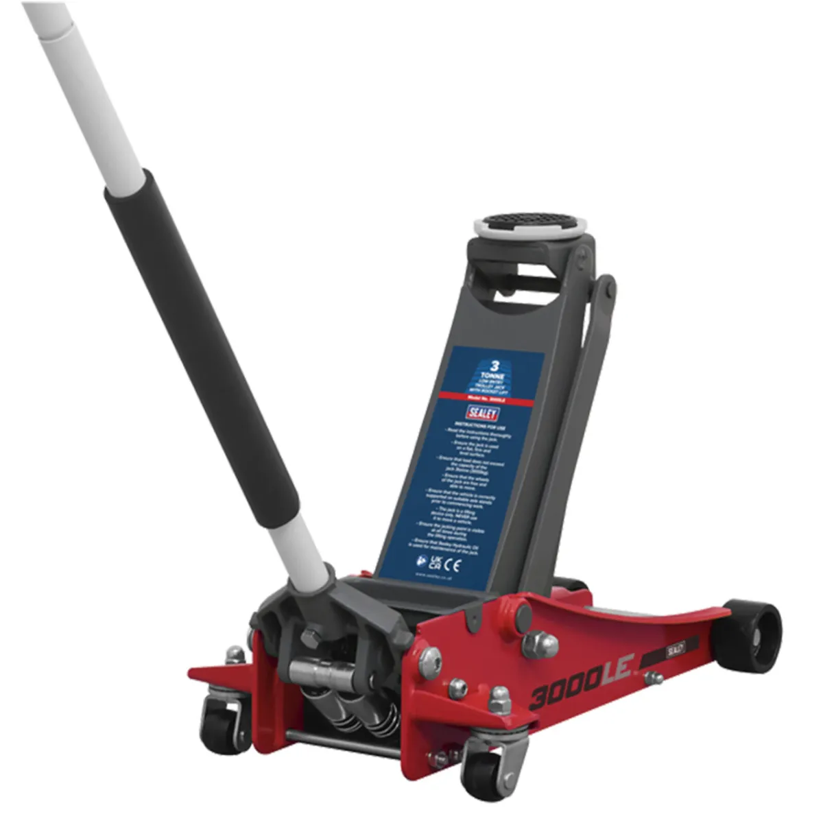 Sealey Hydraulic Trolley Jack – 3 Tonne Low Entry - Image 1