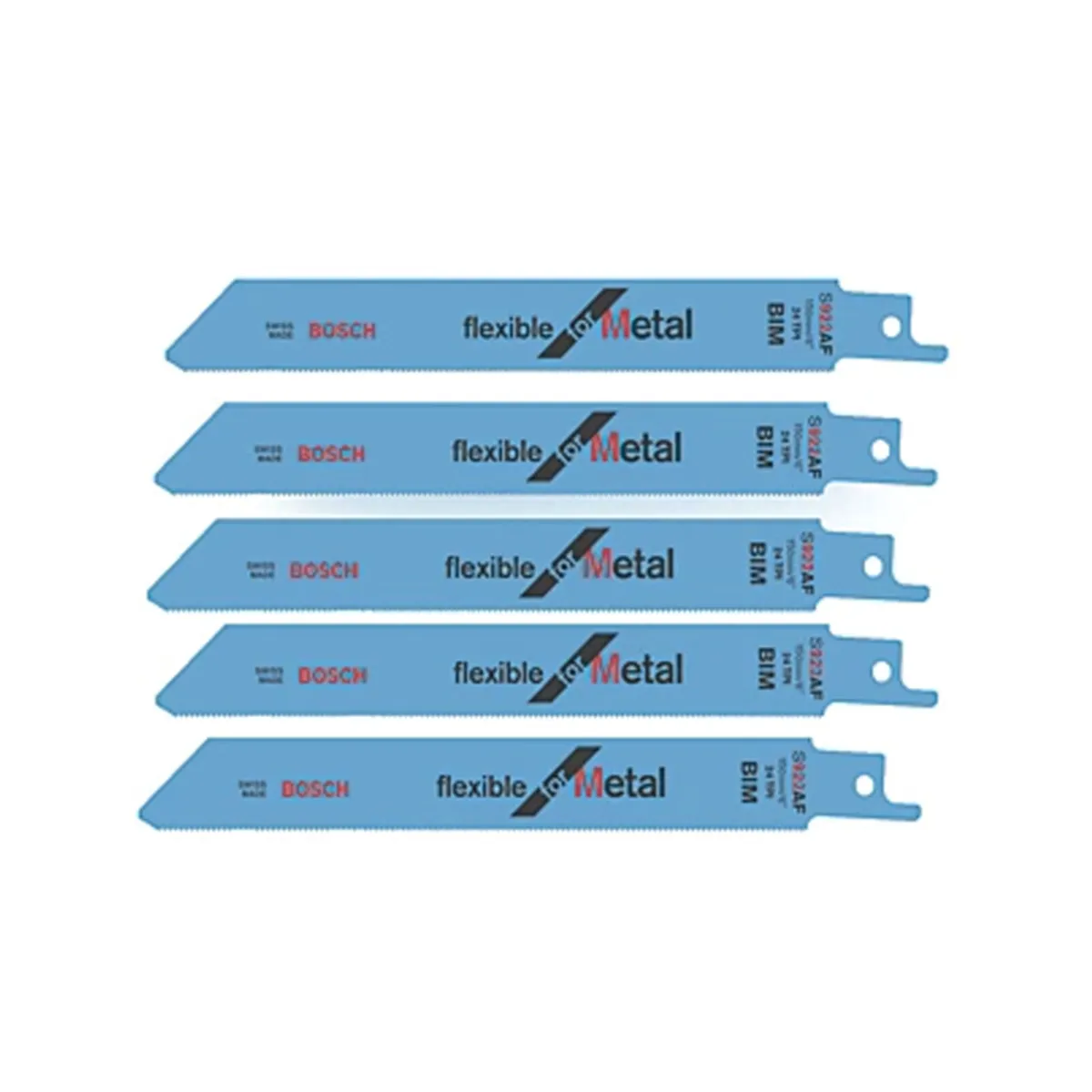 Bosch Reciprocating Saw Blades – 150mm (5 Pack) - Image 1