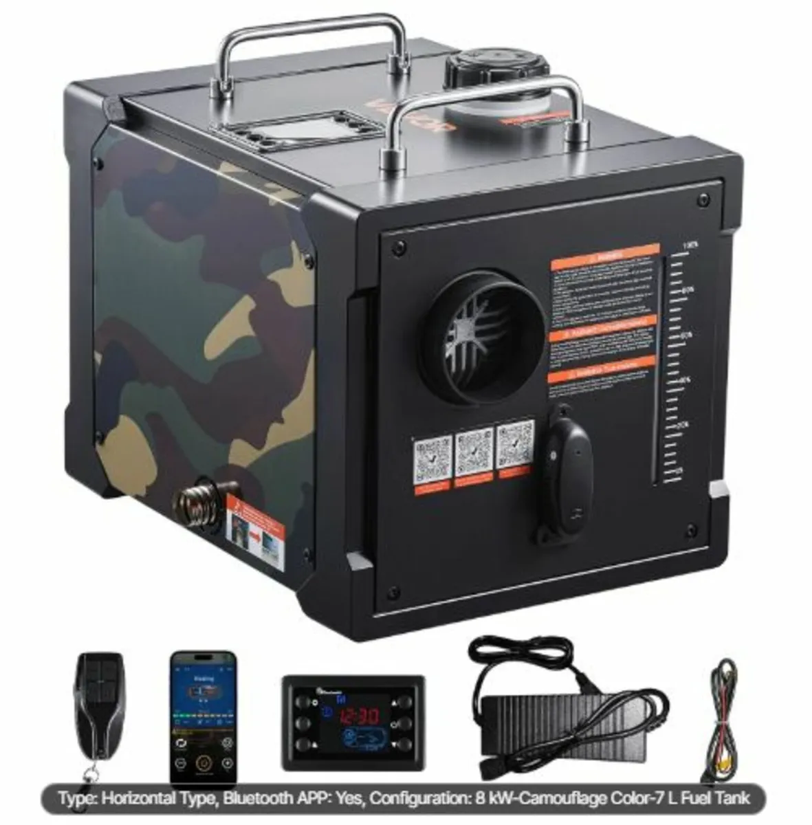 Diesel Heater, 8KW, C 12V/24V,All in One Portable - Image 1
