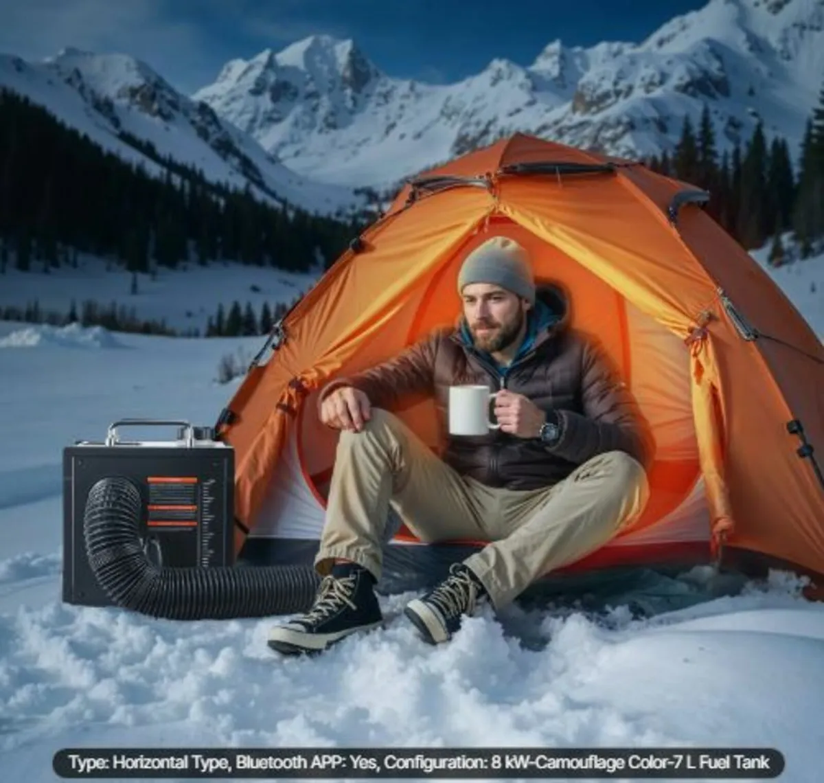 Diesel Heater, 8KW, C 12V/24V,All in One Portable - Image 3