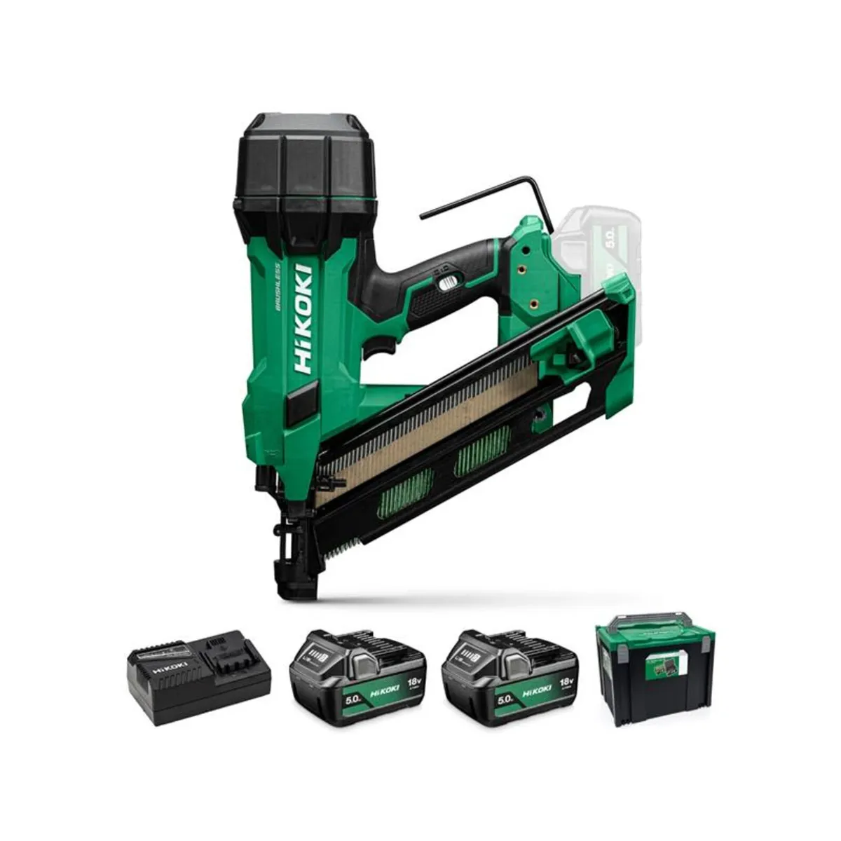 Hikoki Brushless Framing Nailer – 18V (2x5Ah) - Image 1