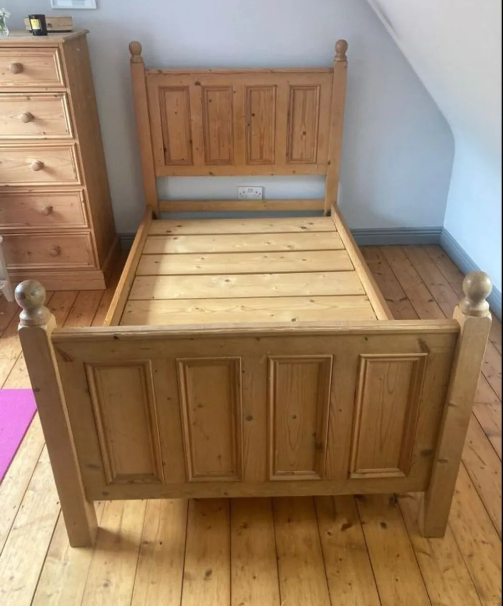 Extremely Solid Single Wooden Bed Frame - Deliver