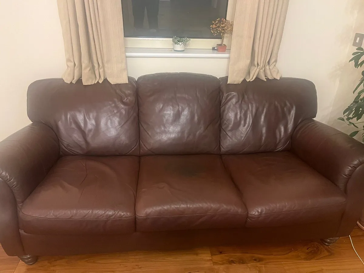 Couch 3 seater leather