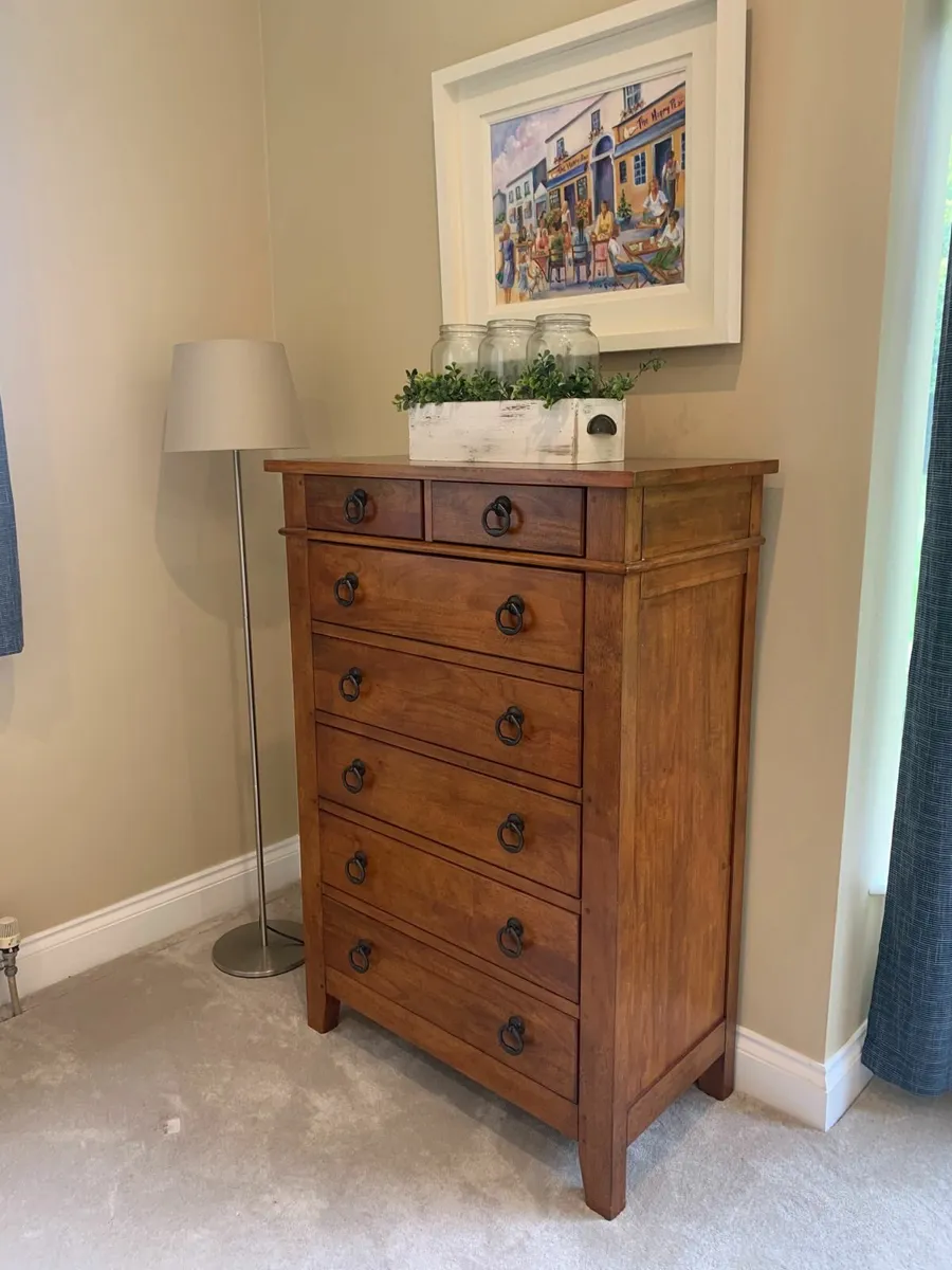 Solid Wood Bedroom Suite + Vintage Trunk – Dublin - Image 2