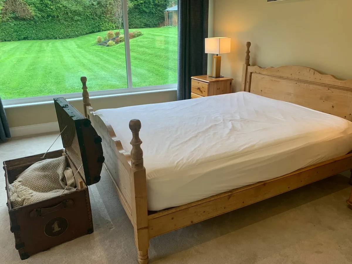Solid Wood Bedroom Suite + Vintage Trunk – Dublin - Image 3