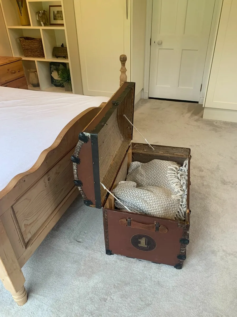 Solid Wood Bedroom Suite + Vintage Trunk – Dublin - Image 4