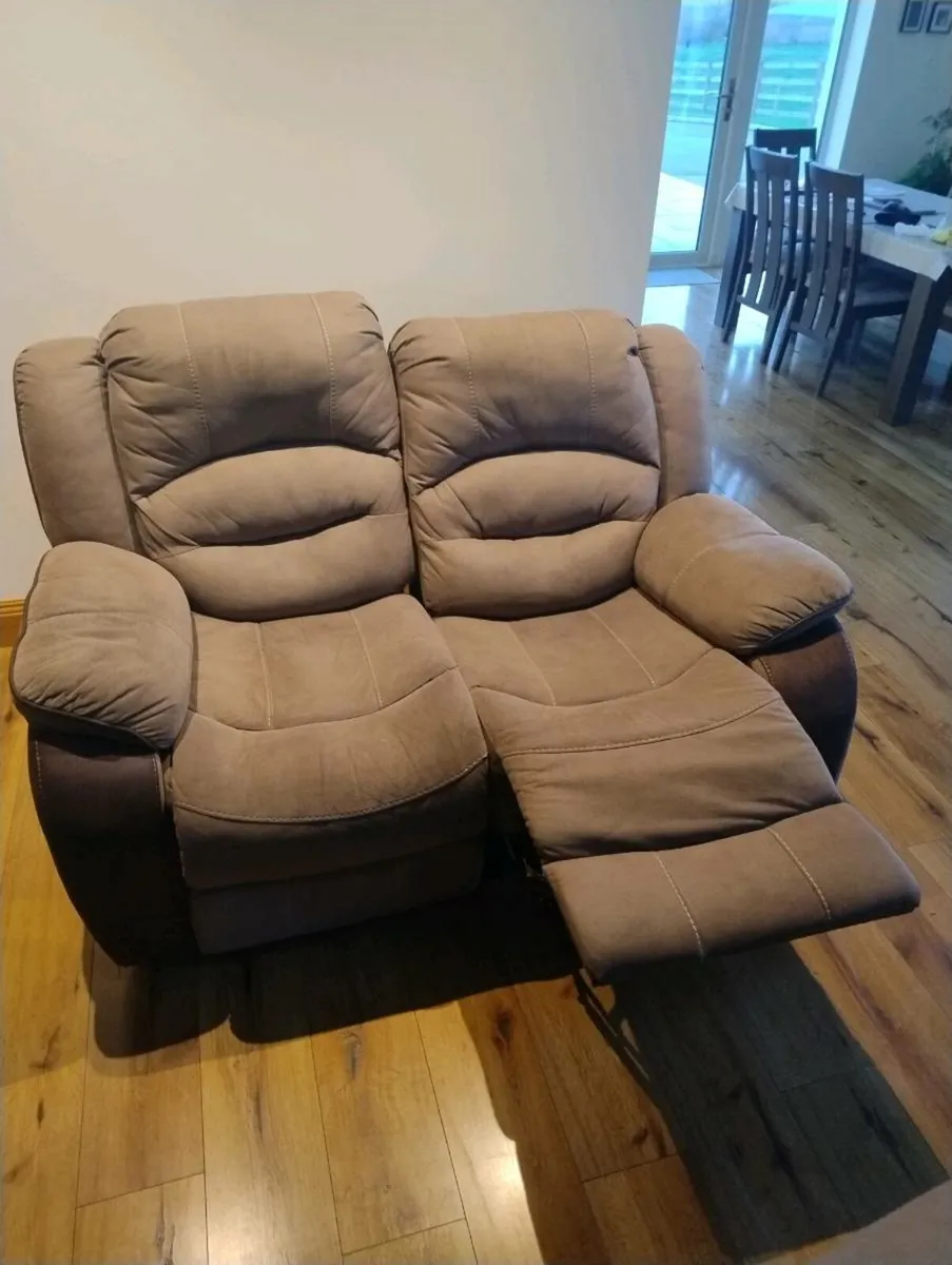 There seater Couch, two seater and chair. - Image 4