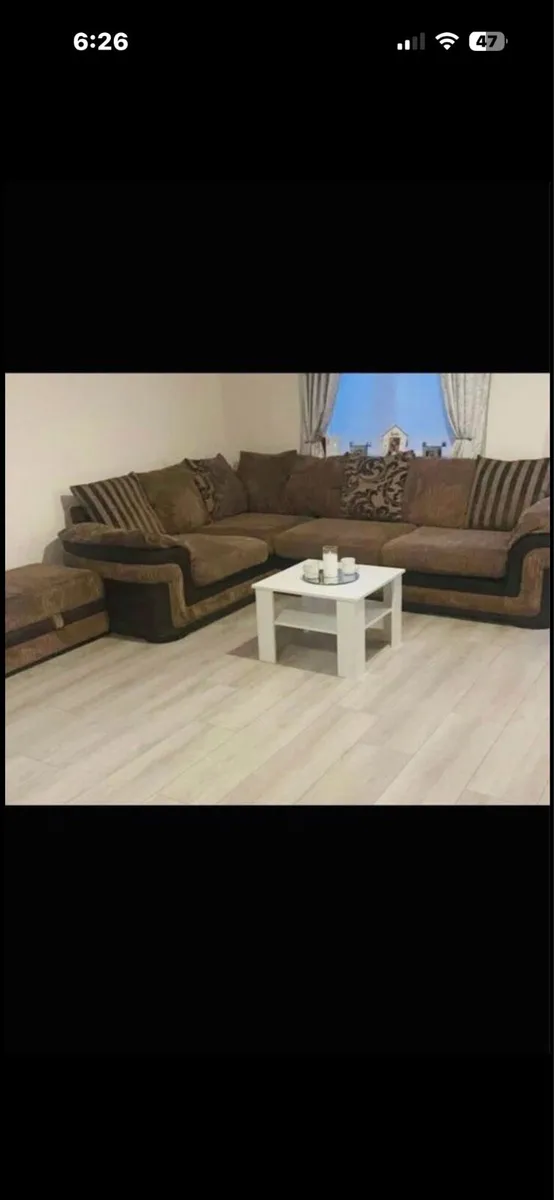 Brown Corner sofa - Image 2