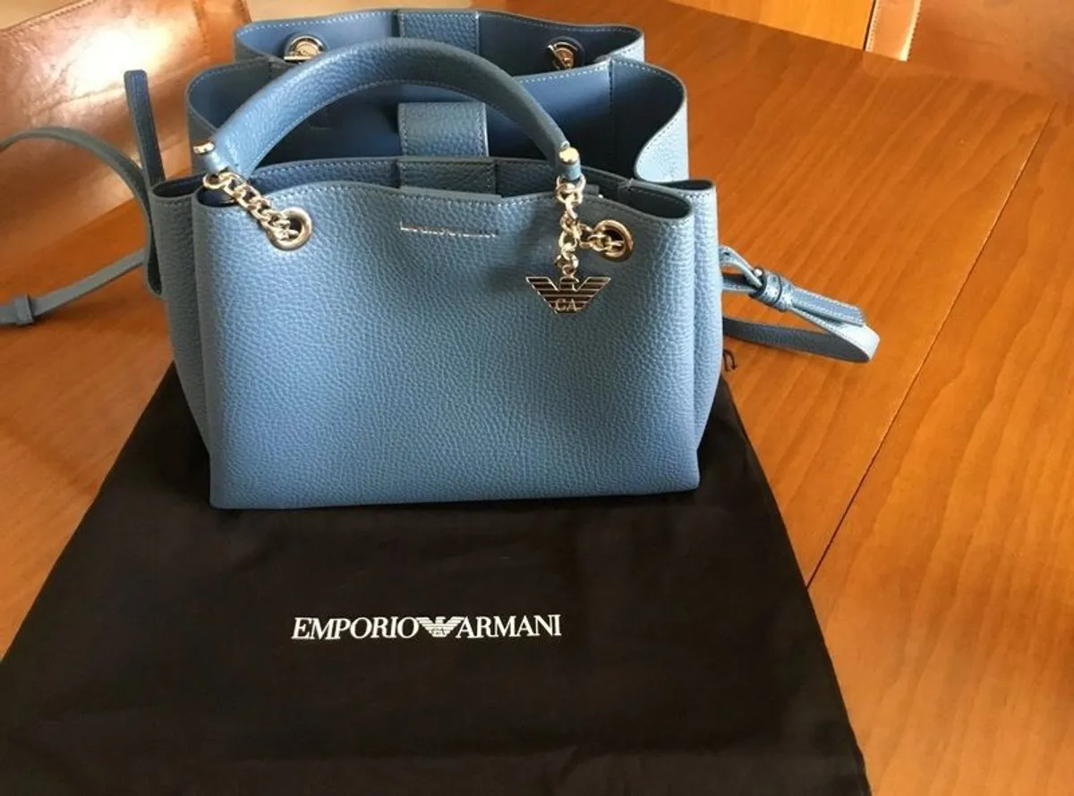 Emporio Armani ANNIE TOTE  Handbag blue NEW - Image 1