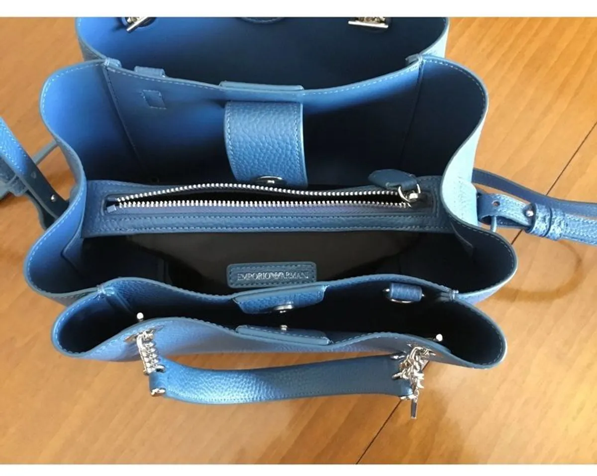 Emporio Armani ANNIE TOTE  Handbag blue NEW - Image 4
