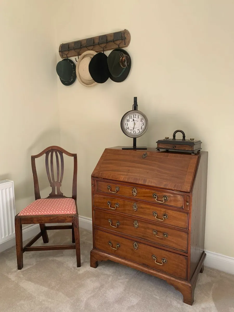 ** George III Mahogany Writing Bureau, Circa 1800 - Image 1