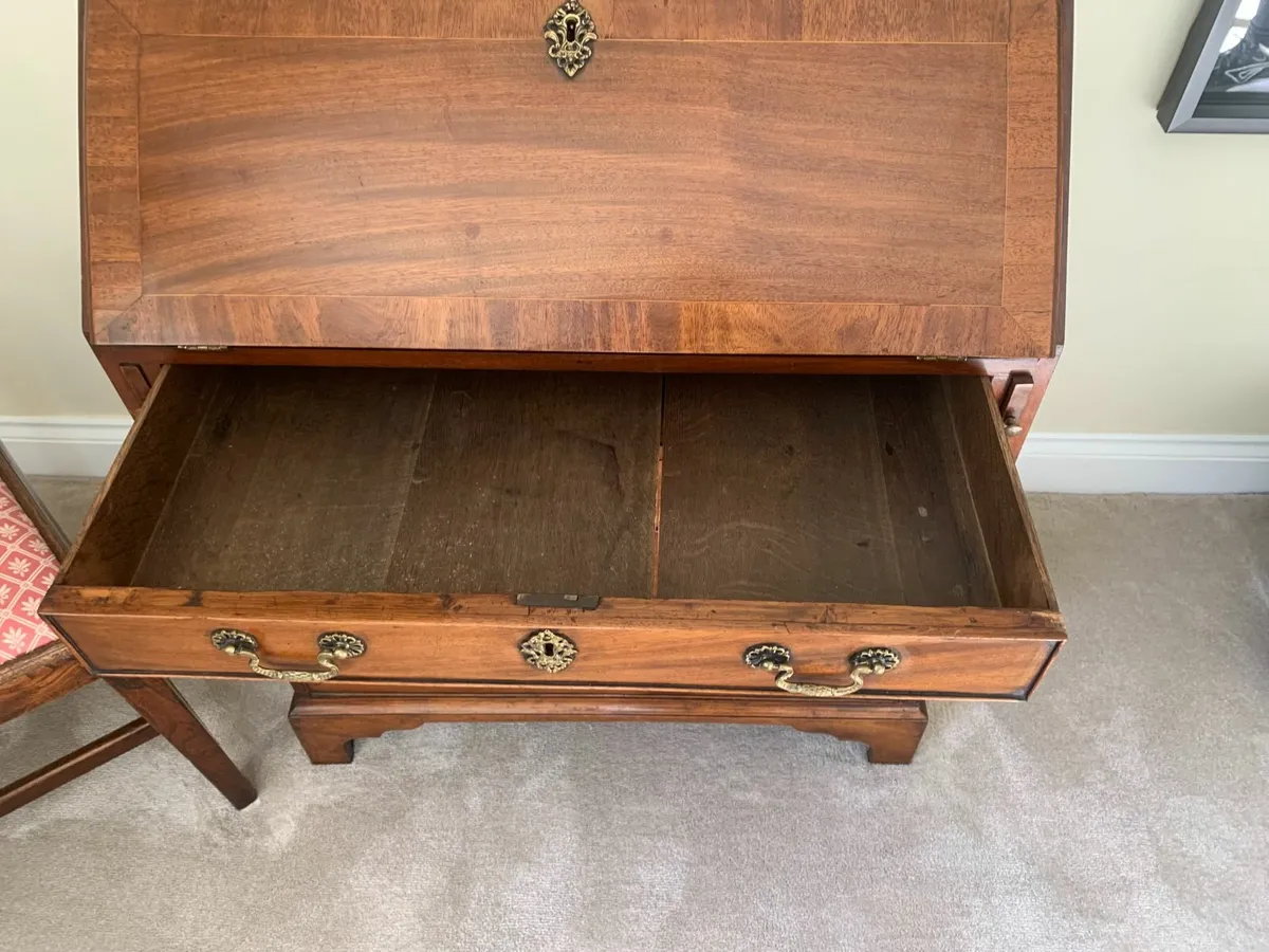 ** George III Mahogany Writing Bureau, Circa 1800 - Image 3